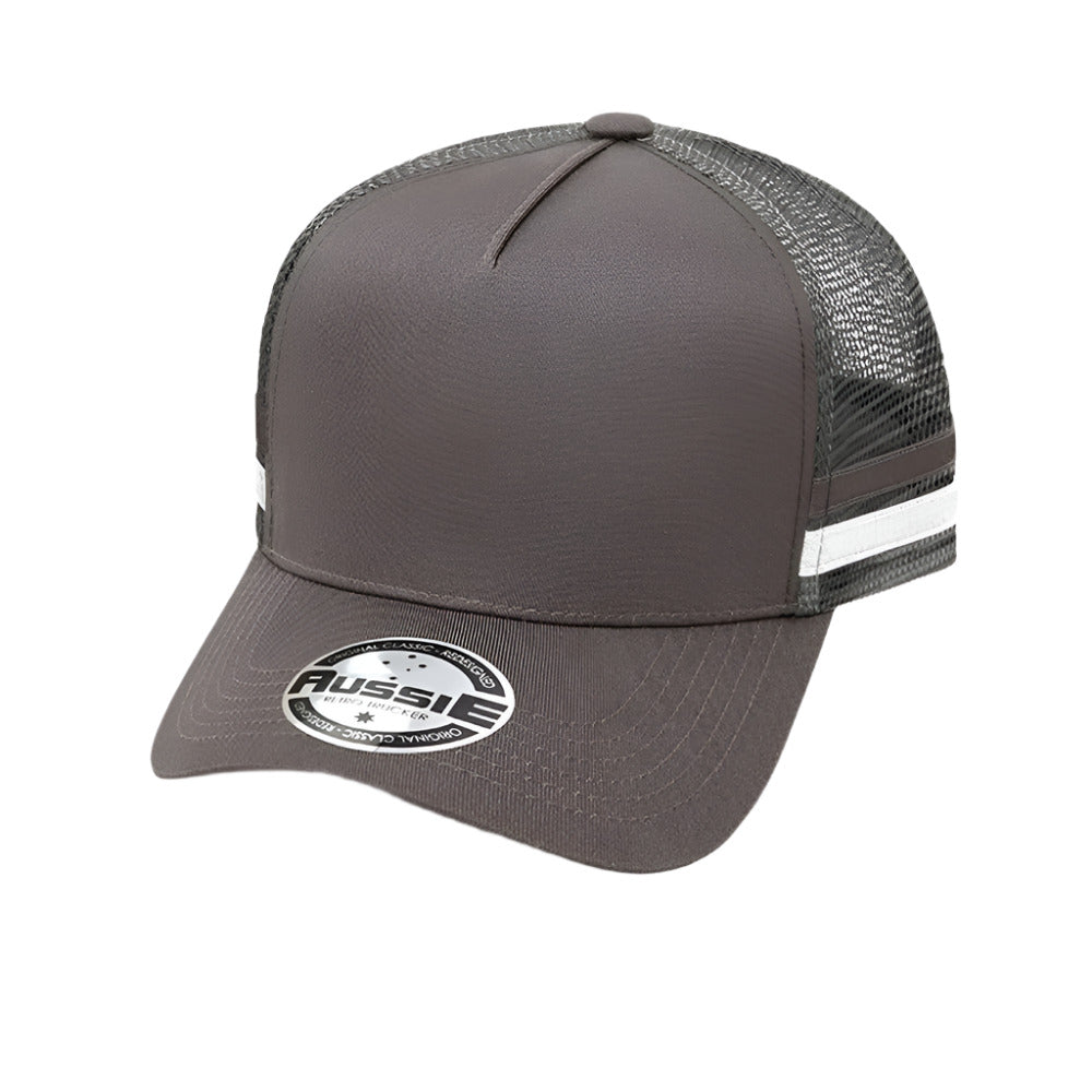 A-Frame Striped Trucker Cap - Pack of 25 (AH456)