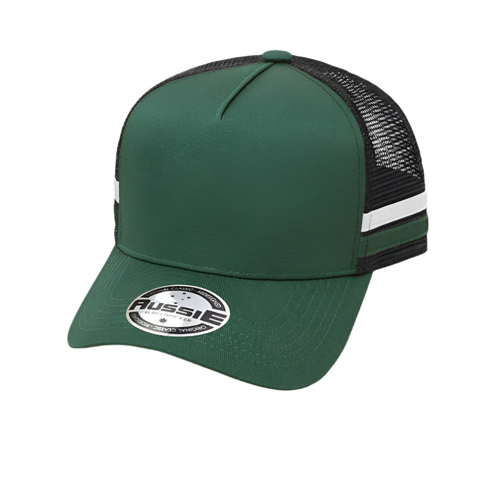 A-Frame Striped Trucker Cap - Pack of 25 (AH456)