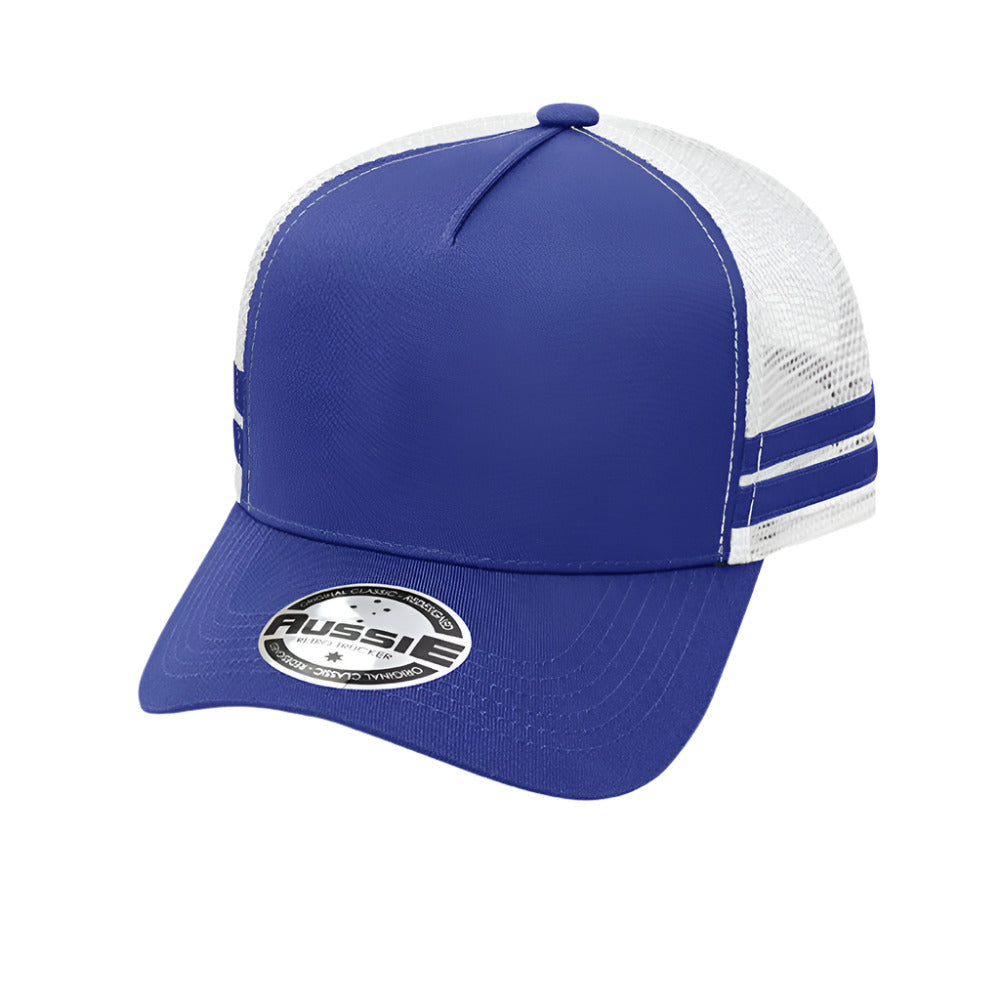 A-Frame Striped Trucker Cap - Pack of 25 (AH456)