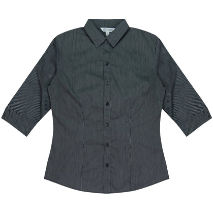 Aussie Pacific Henley Ladies 3/4 Sleeve Shirt (2900T) (Clearance)