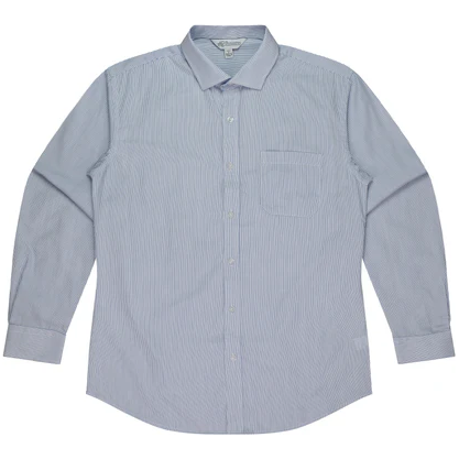 Aussie Pacific Henley Mens Long Sleeve Shirt (1900L) (Clearance)