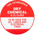 BE - Extinguisher Identification Sign - Metal (193mm x 193mm) - Pack of 5 (BES-MT)