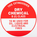 BE - Extinguisher Identification Sign (193mm x 193mm) (Pack of 10)