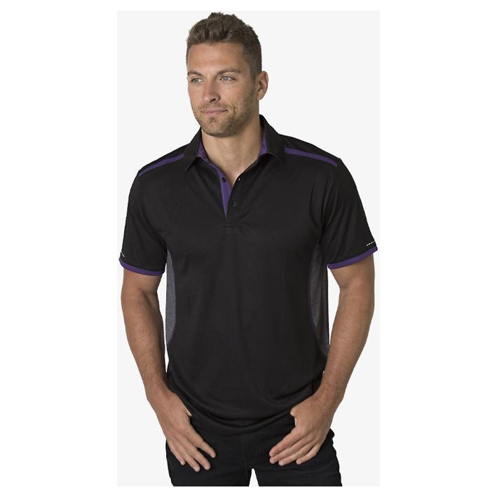 Beseen Mens Contrasting Shoulder Polo (BKP500)