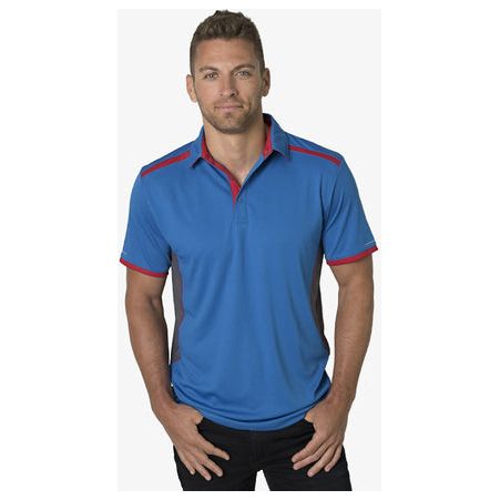 Beseen Mens Contrasting Shoulder Polo (BKP500)