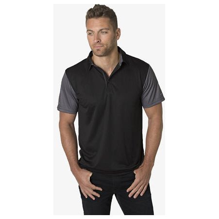 Beseen Mens Sublimated Striped Sleeves Polo (BKP600)