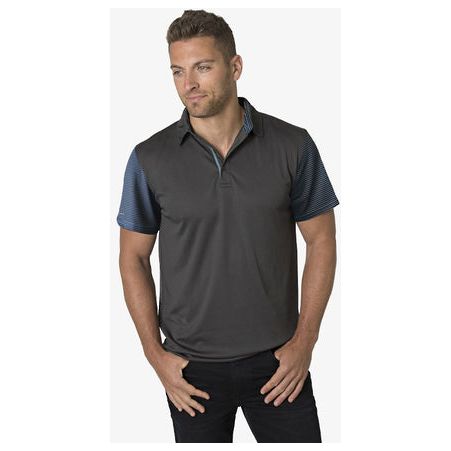 Beseen Mens Sublimated Striped Sleeves Polo (BKP600)