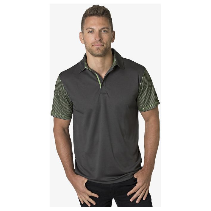 Beseen Mens Sublimated Striped Sleeves Polo (BKP600)