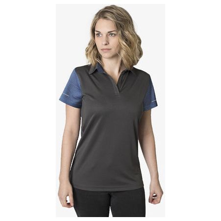 Beseen Ladies Sublimated Striped Sleeves Polo (BKP600L)