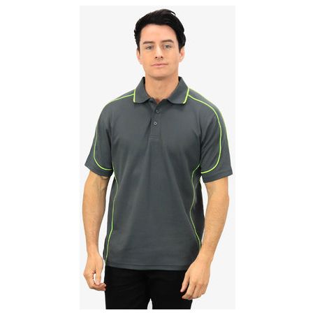 Beseen Mens Contrasting Piping Polo (BSP09)