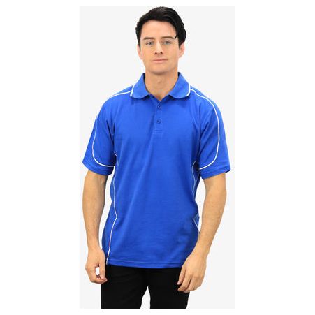 Beseen Mens Contrasting Piping Polo (BSP09)