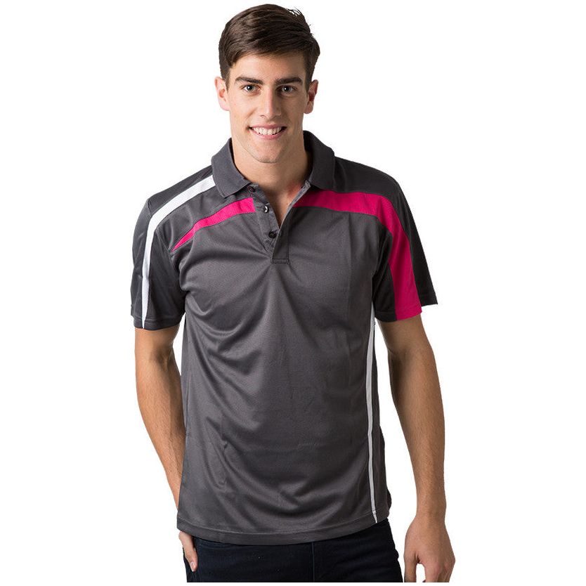 Beseen Mens Contrast Side & Shoulder Panel Polo (BSP2014)