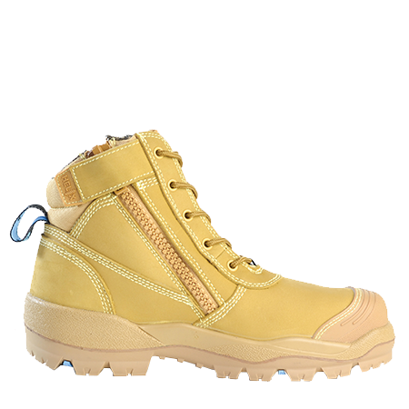Bata Horizon Ultra Wheat Zip Sided Lace Up Safety Shoe (804-88008)