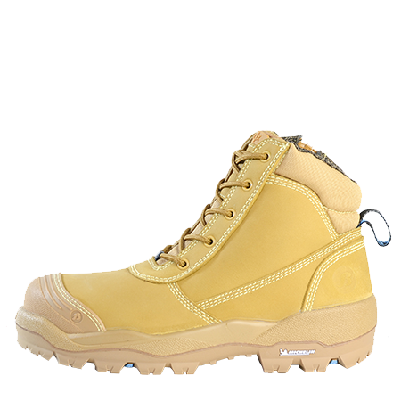 Bata Horizon Ultra Wheat Zip Sided Lace Up Safety Shoe (804-88008)