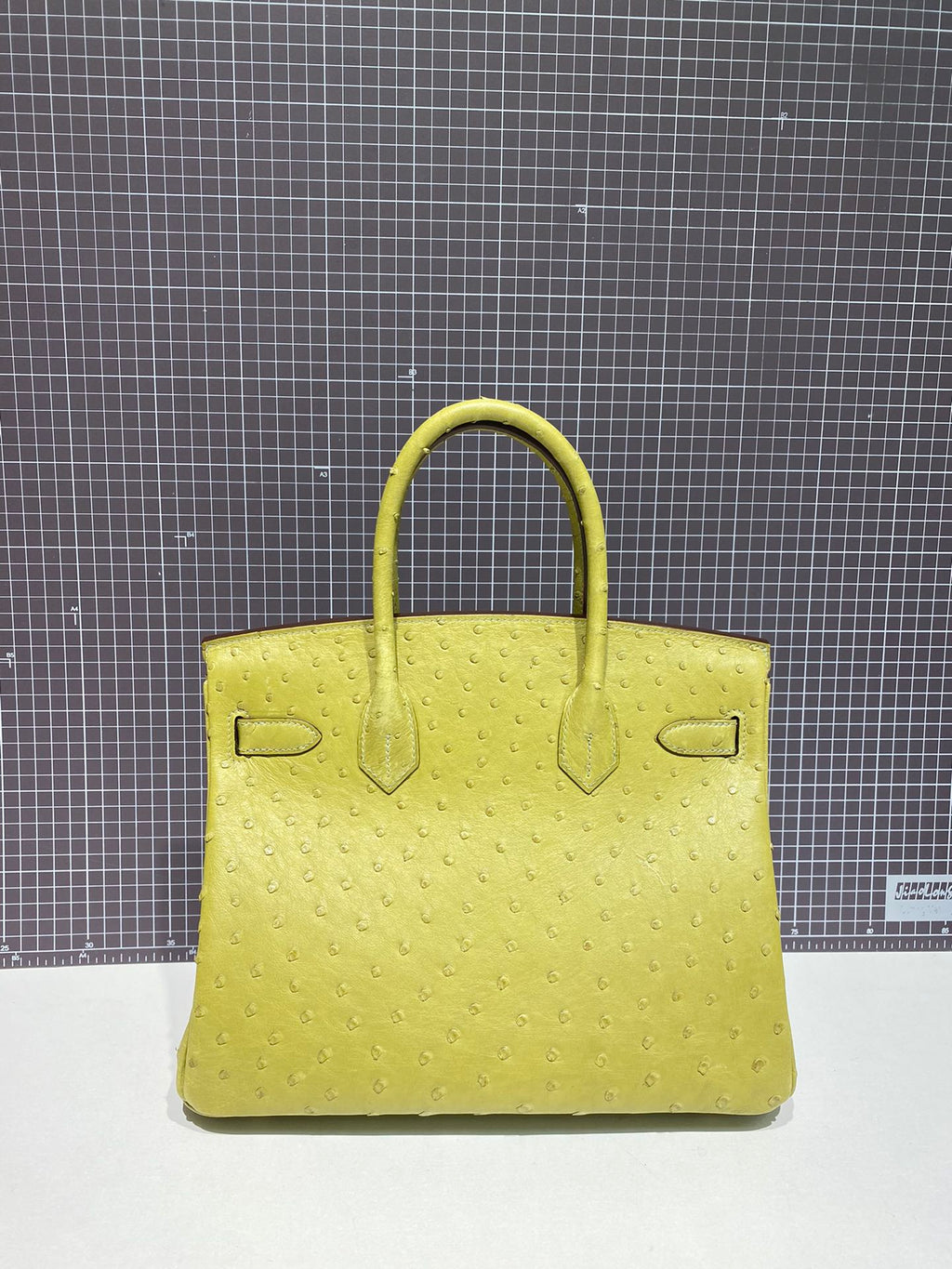 HERMES BIRKIN 30CM LIME OSTRICH LEATHER GOLD HARDWARE
