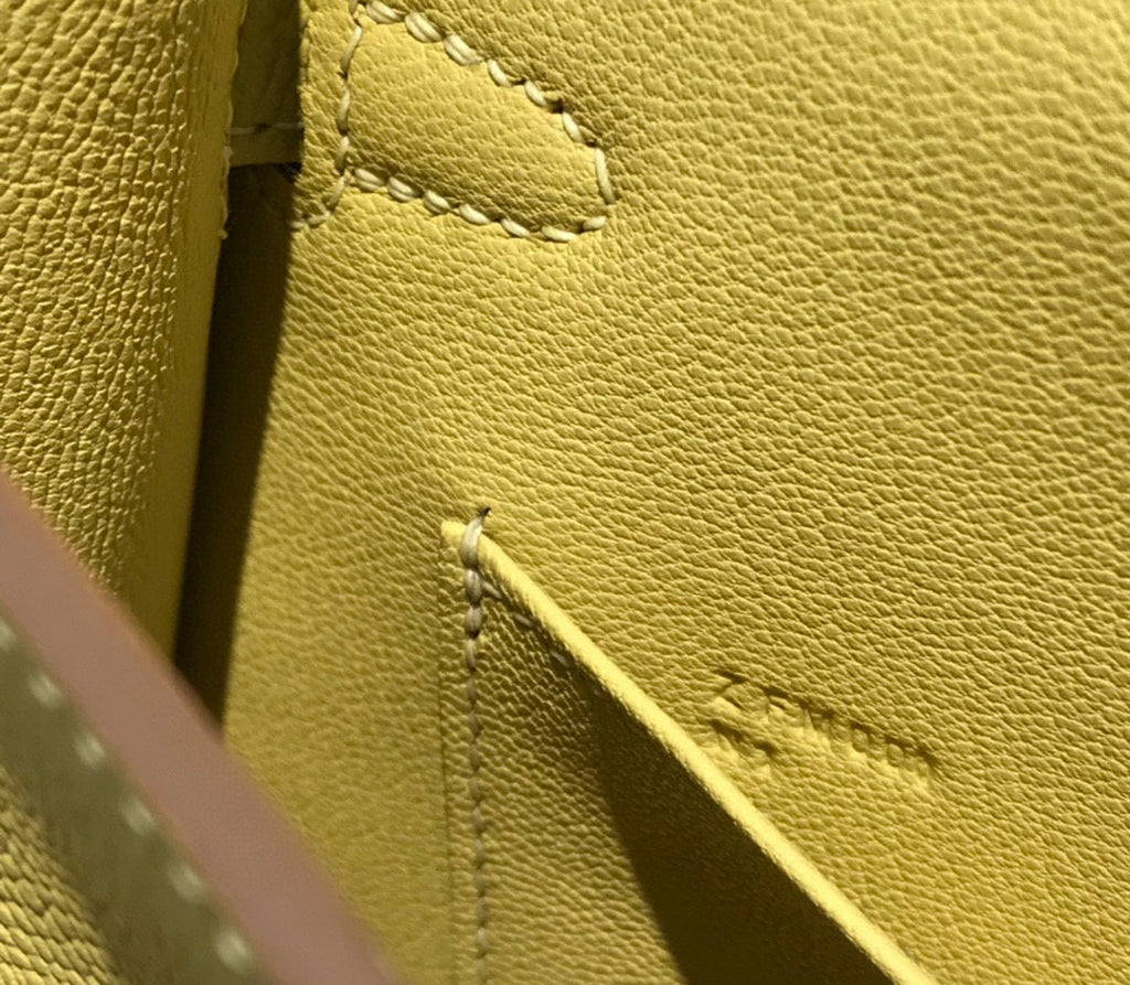 HERMES KELLY MINI 20 YELLOW EPSOM GOLD HARDWARE
