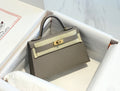 HERMES KELLY MINI 20 LIGHT GREY EPSOM GOLD HARDWARE
