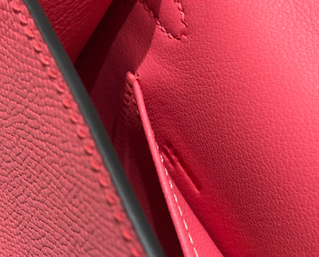 HERMES KELLY MINI 20 DARK PINK EPSOM GOLD HARDWARE