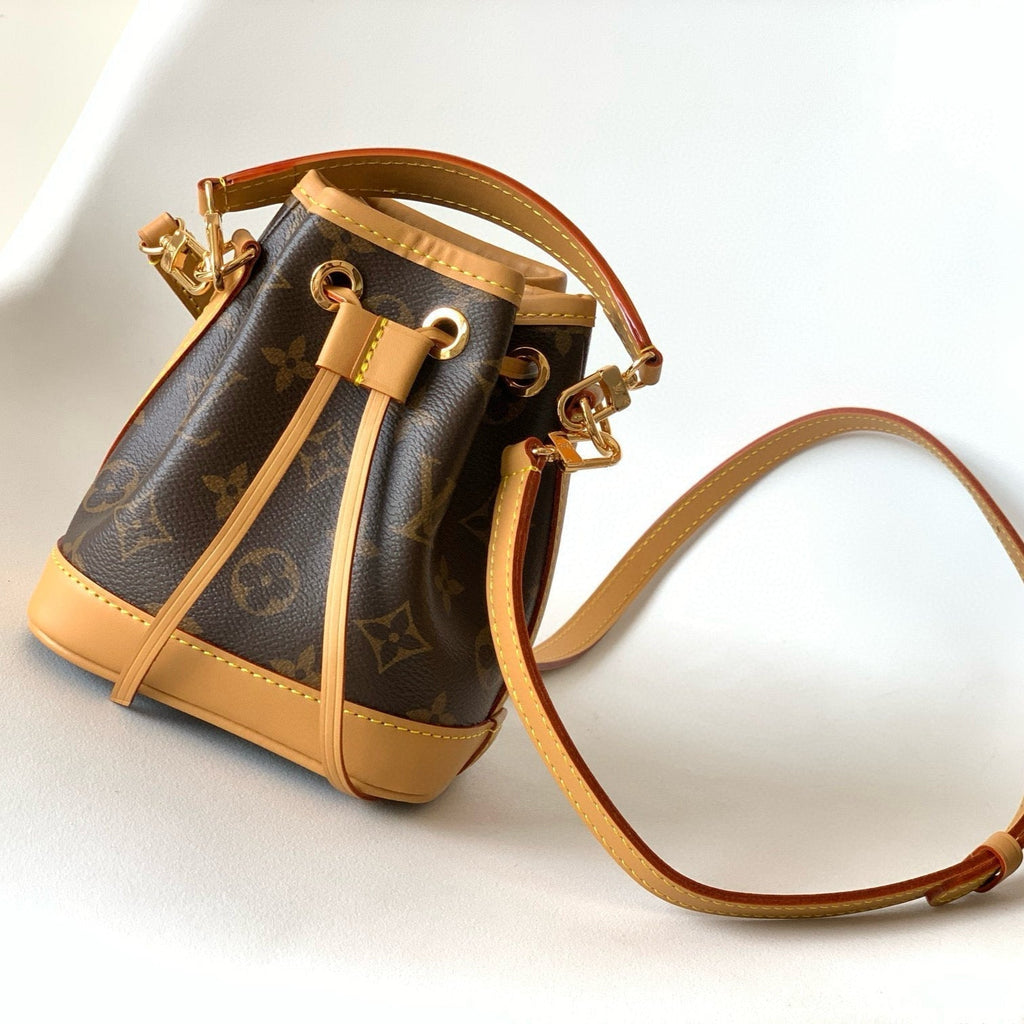 LOUIS VUITTON NANO NOÉ 16 IN BROWN MONOGRAM CALFSKIN
