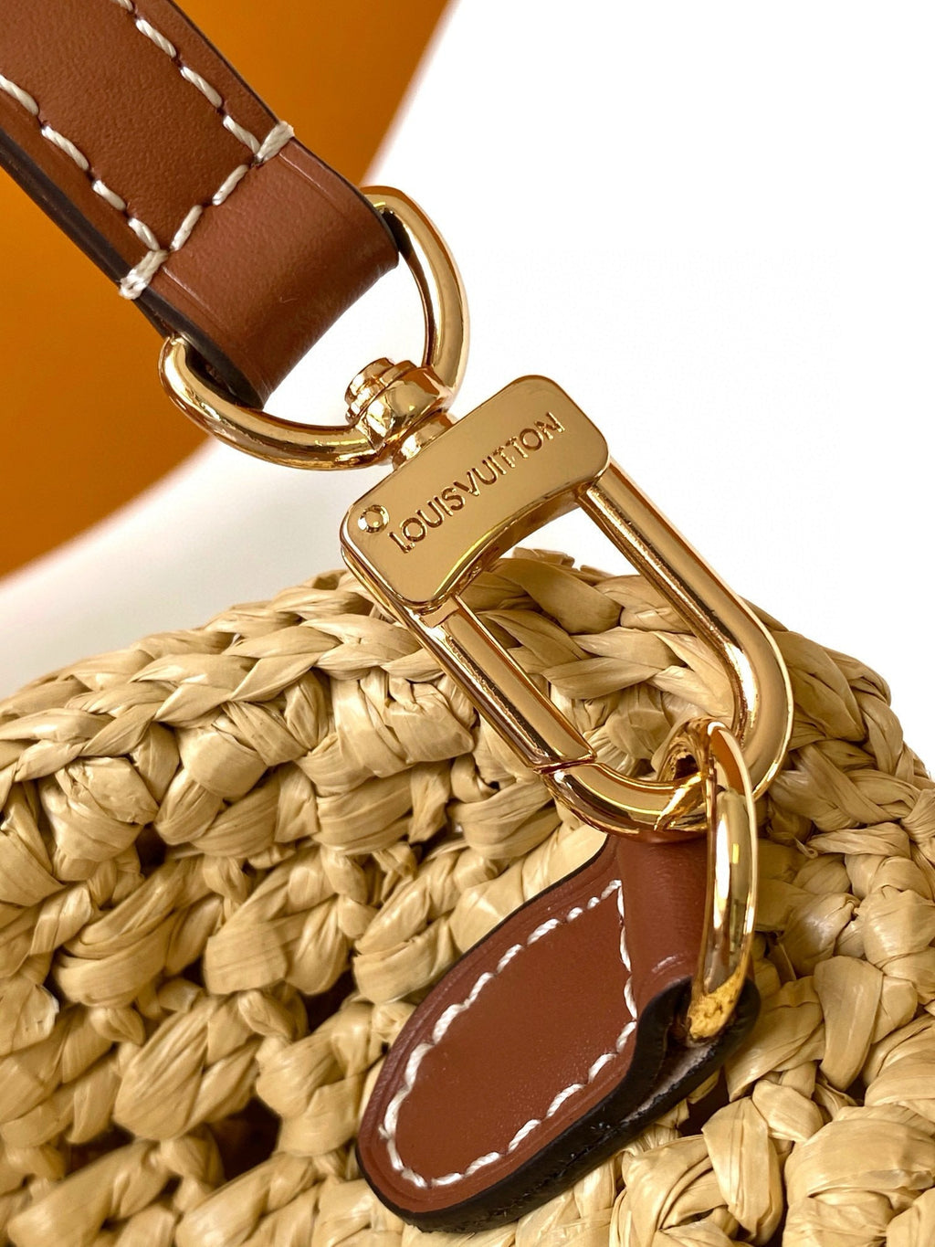 LOUIS VUITTON NANO SPEEDY 16 IN RAFFIA GOLD HARDWARE