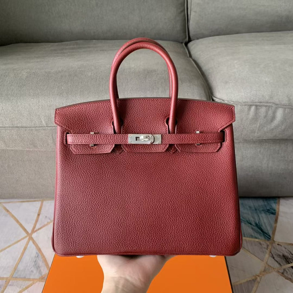 HERMES BIRKIN 30CM JAM CALFSKIN SILVER HARDWARE