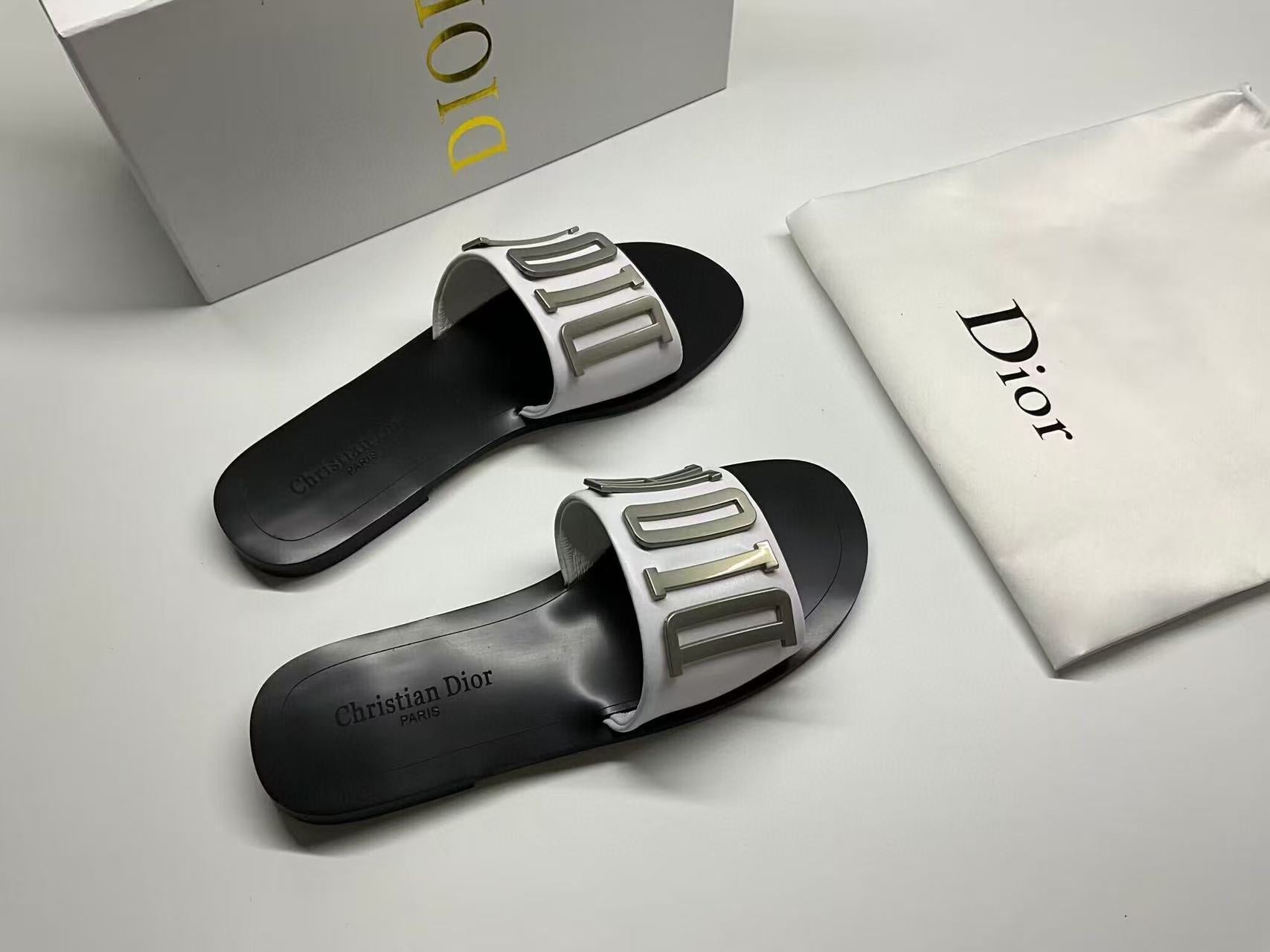 DIOR CD SLIDE REVOLUTION BLACK MIX GREY SHW