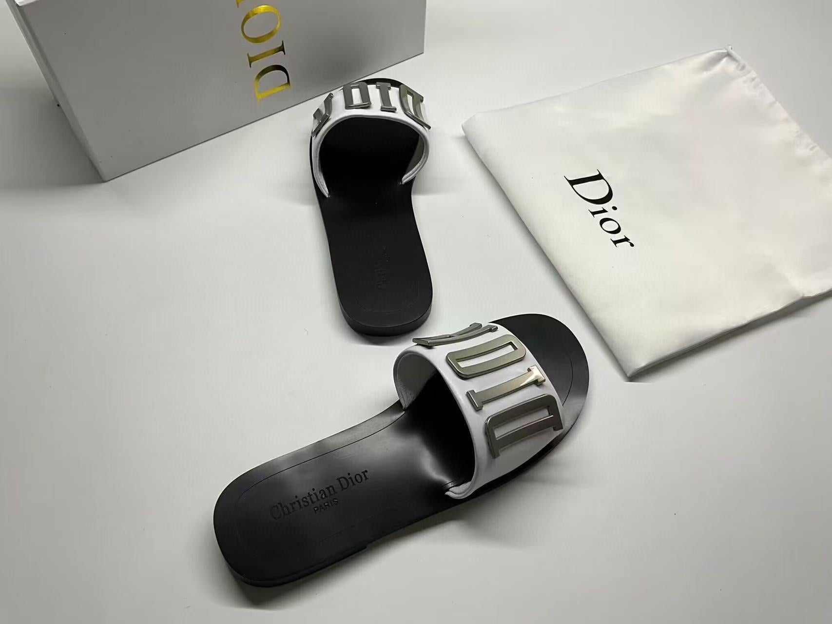 DIOR CD SLIDE REVOLUTION BLACK MIX GREY SHW