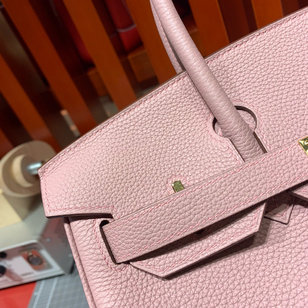 HERMES BIRKIN 30CM LIGHT PINK TOGO LEATHER GOLD HARDWARE