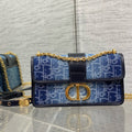 DIOR MONTAIGNE 21 BLUE JEAN EMBROIDERY