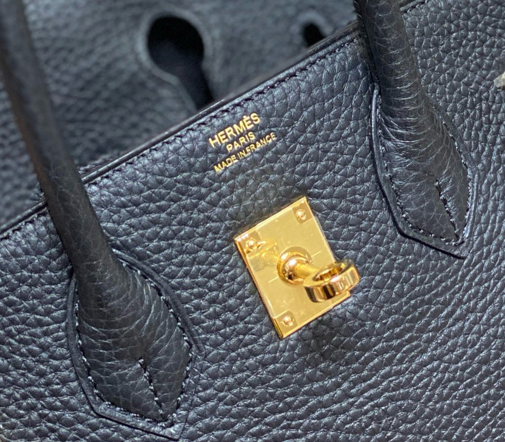 HERMES BIRKIN 30CM IN BLACK TOGO LEATHER GOLD HARDWARE