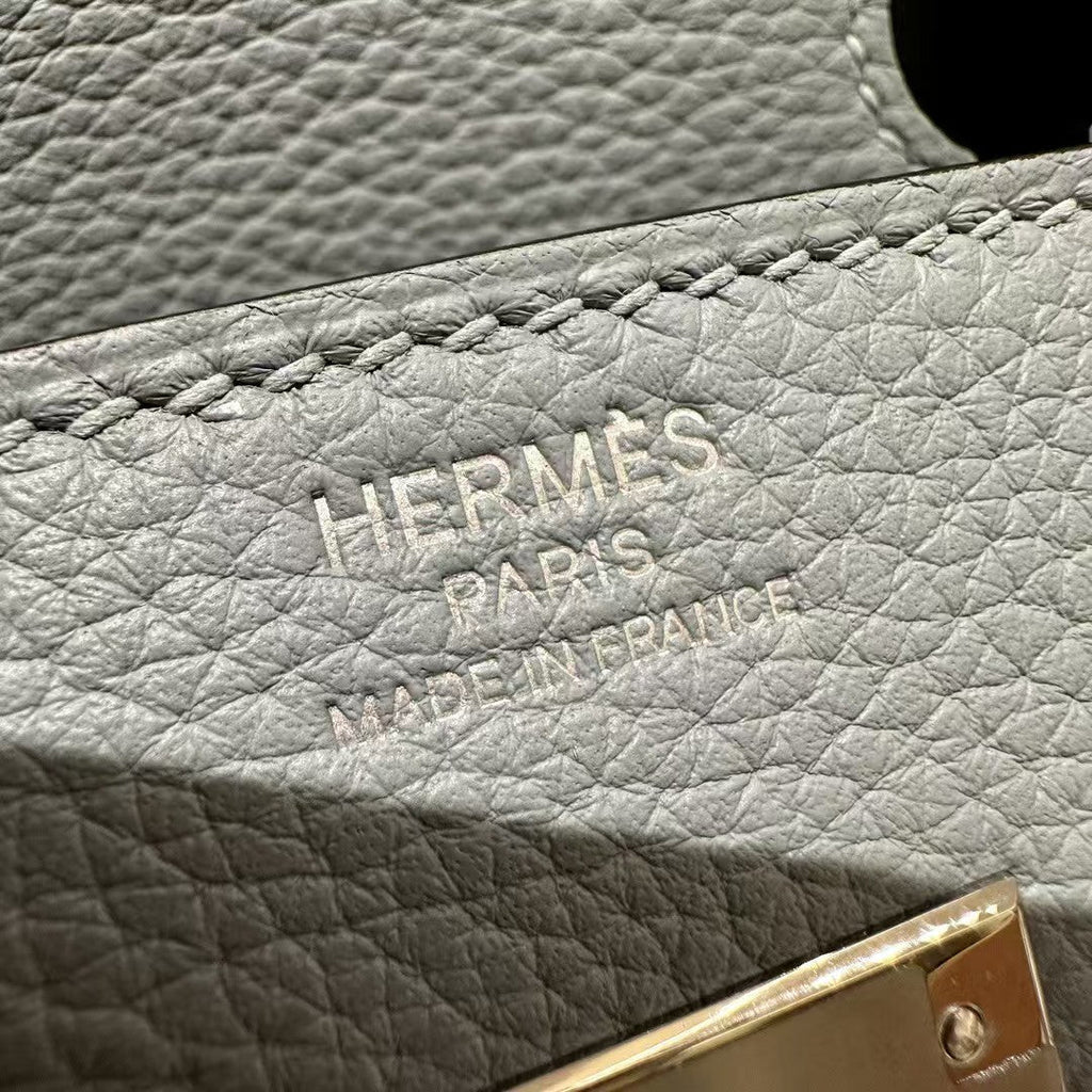 HERMES BIRKIN 30CM CLOUD BLUE TOGO LEATHER SILVER HARDWARE