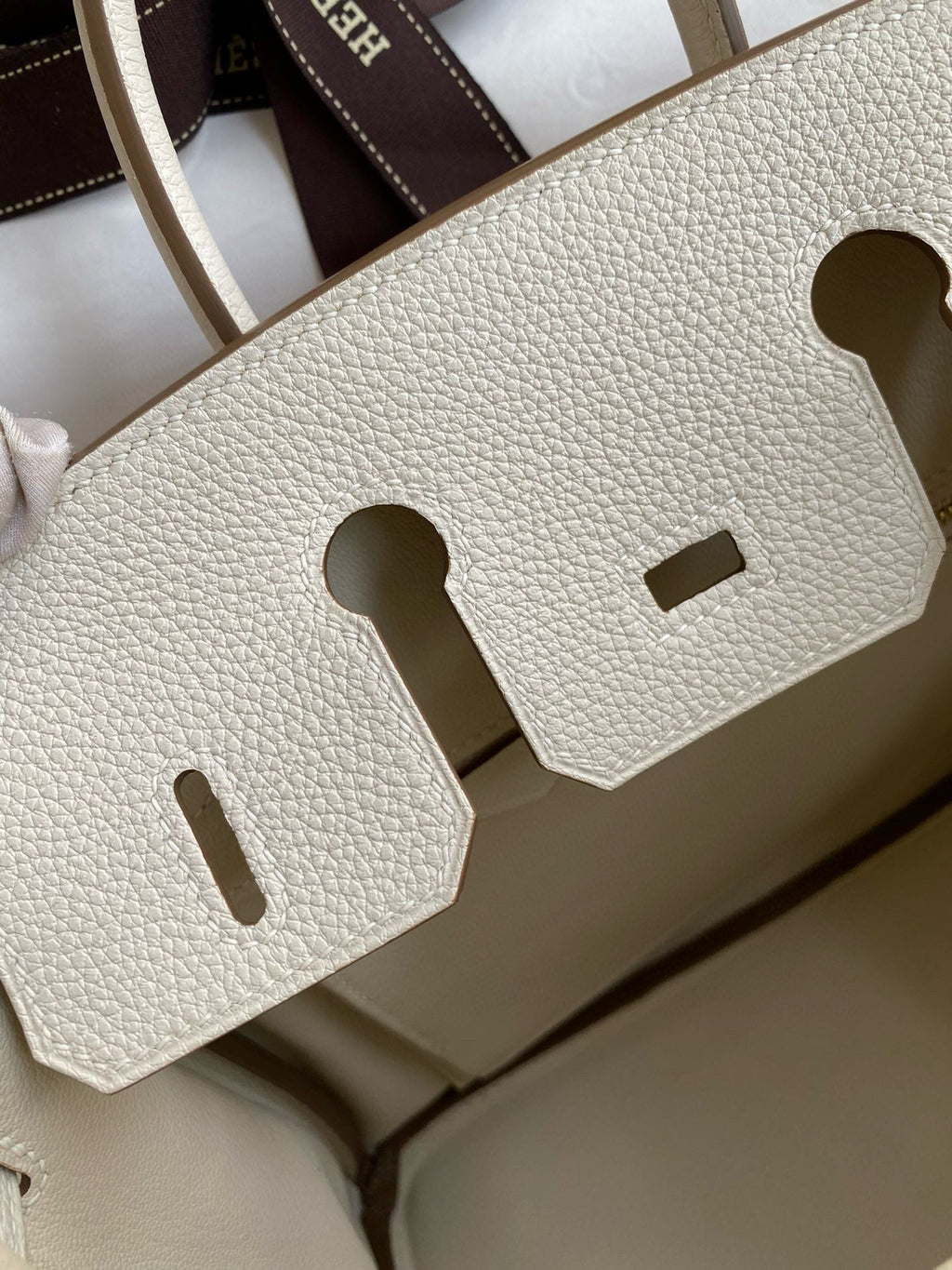 HERMES BIRKIN 25CM CREAM TOGO LEATHER GOLD HARDWARE