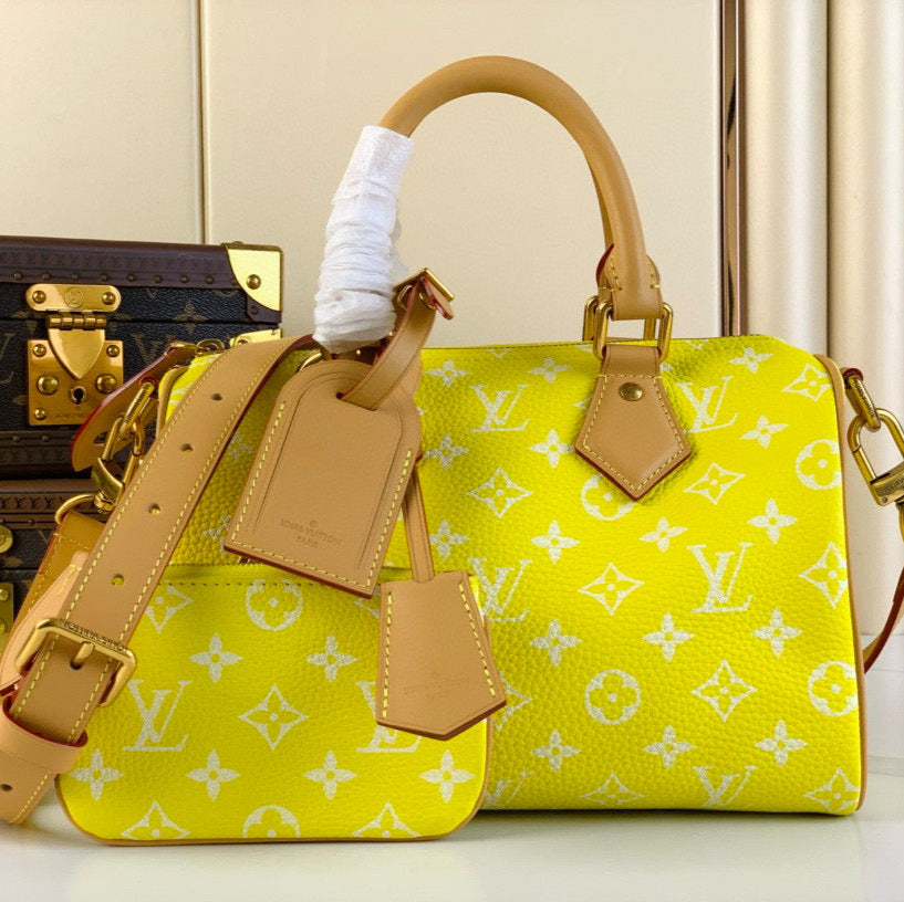 LOUIS VUITTON SPEEDY P9 BANDOULIÈRE 25 IN YELLOW MONOGRAM CALFSKIN
