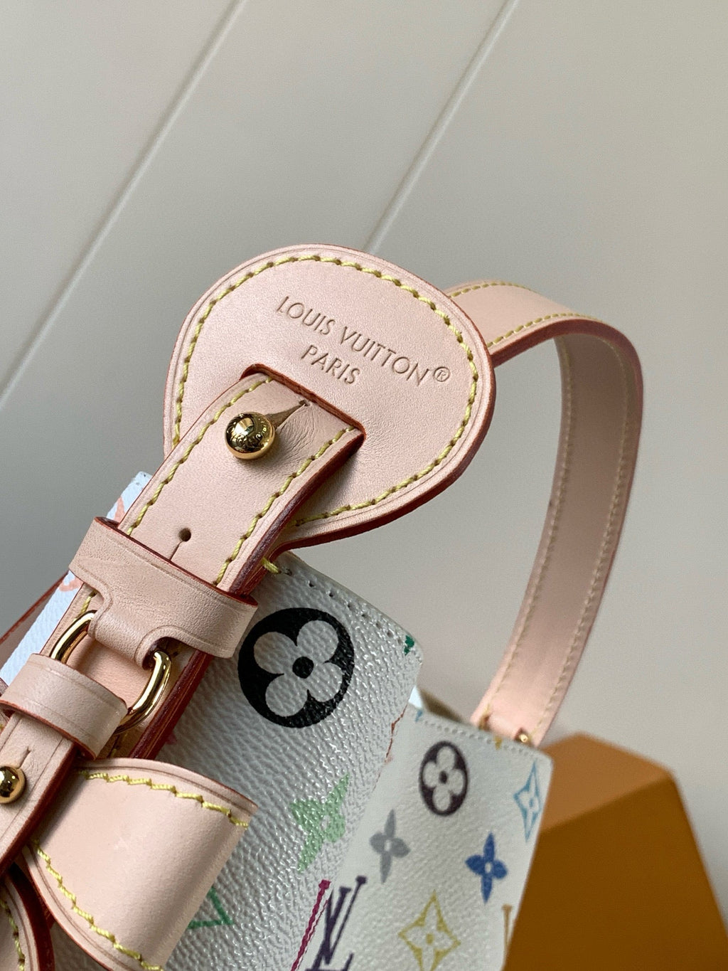 LOUIS VUITTON LV SHOULDER BAG 18 IN MULTICOLOR MONOGRAM CANVAS AND CALFSKIN