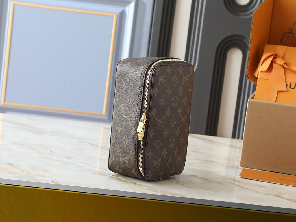 LOUIS VUITTON PACKING CUBE MM/PM/GM IN BROWN MONOGRAM CANVAS