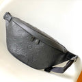 LOUIS VUITTON LV BELT BAG 44 IN BLACK EMBOSSED MONOGRAM CALFSKIN