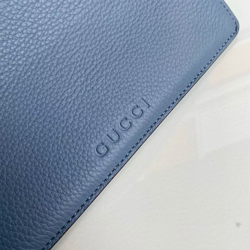 GUCCI HORSEBIT HOBO BAG 46 IN LIGHT BLUE CALFSKIN GOLD HARDWARE