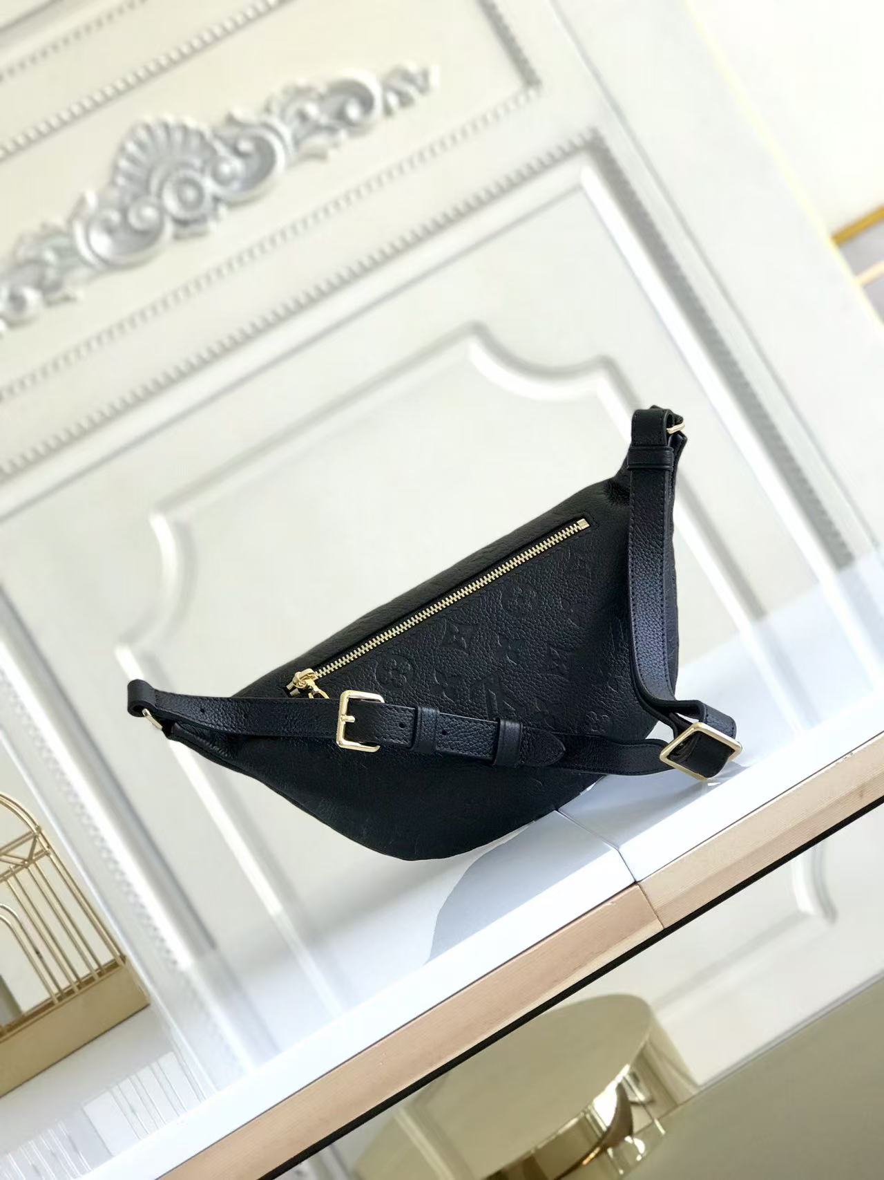 LOUIS VUITTON PRE-LOVED BUMBAG 37 IN BAG EMBOSSED MONOGRAM CALFSKIN TP3