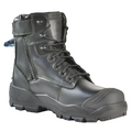 Bata Longreach Zip Sided Lace Up Composite Toe Ultra Black Safety Boot With Scuff Cap (804-66029) (Pre Order)