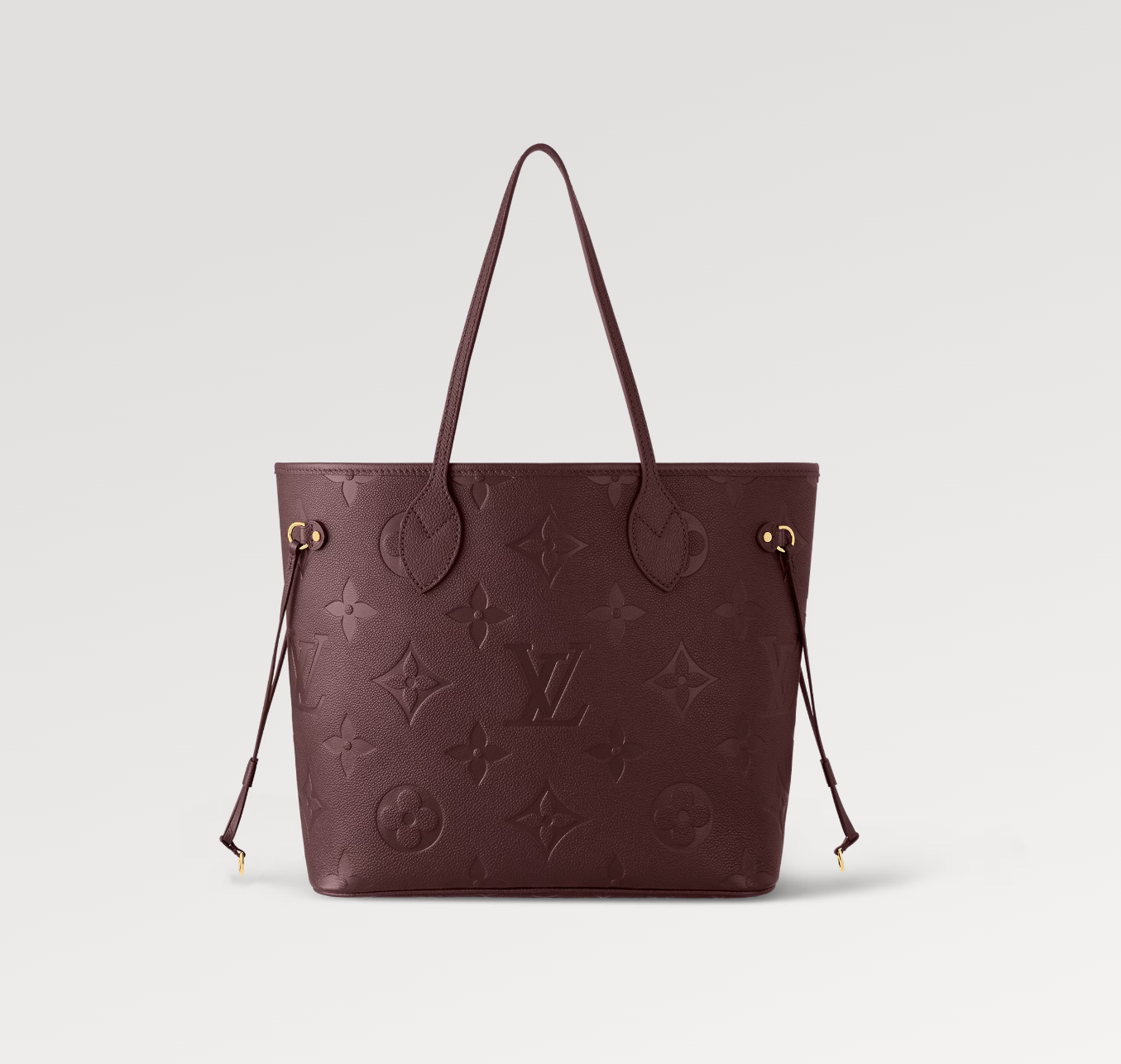 LOUIS VUITTON NEVERFULL MM 32 WINE MONOGRAM EMPREINTE LEATHER