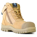 Bata Zippy Wheat Steel Cap Zip Sided Safety Boot With Toe Cap (804-88841) (Pre Order)