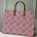 LOUIS VUITTON LV SINCE 1854 ONTHEGO GM BORDEAUX RED TEXTILE