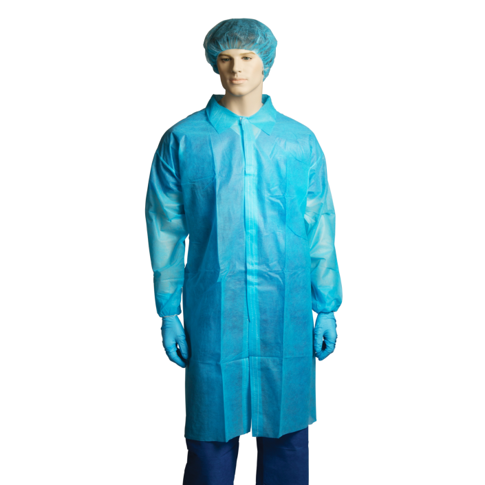 Bastion Polypropylene Labcoat No Pocket - Carton (100pcs)