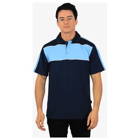 Beseen Mens Contrasting Shoulder and Sleeve Polo (BSP2012)