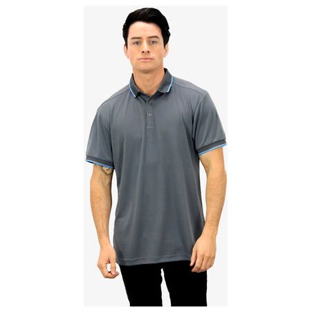 Beseen Mens Striped Collar and Cuff Polo (BSP2016)