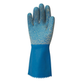 Bastion Cottonlined Rubber Gloves With Granular Rough Grip - Carton (72 Pairs) (BNG299)