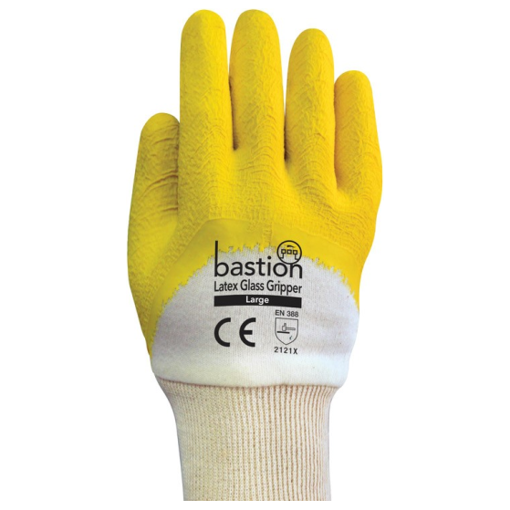 Bastion Latex Glass Gripper Gloves - (Carton of 120 Pairs) (BSG1722)