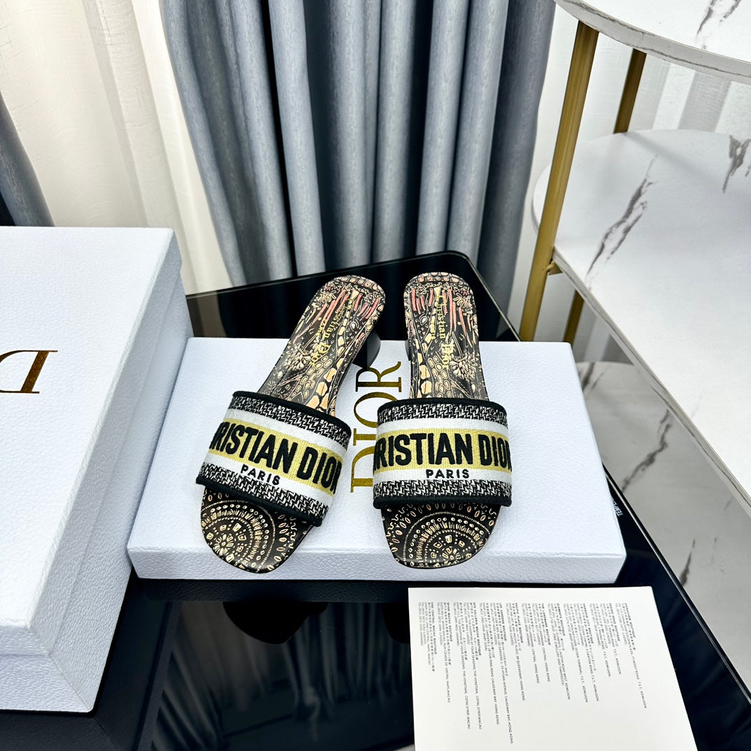 DIOR CD Mule Dway Heeled Slide 45mm Style 60