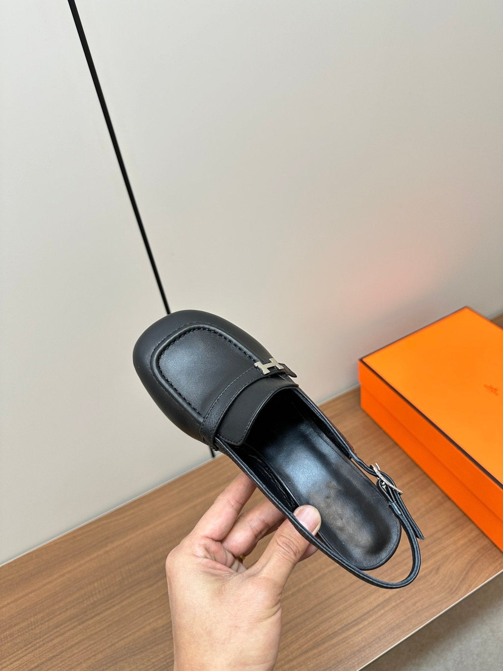 HERMES Infinie 50 pump black
