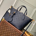 LOUIS VUITTON BLOSSOM PM 20 IN DARK BLUE MONOGRAM PERFORATED CALFSKIN